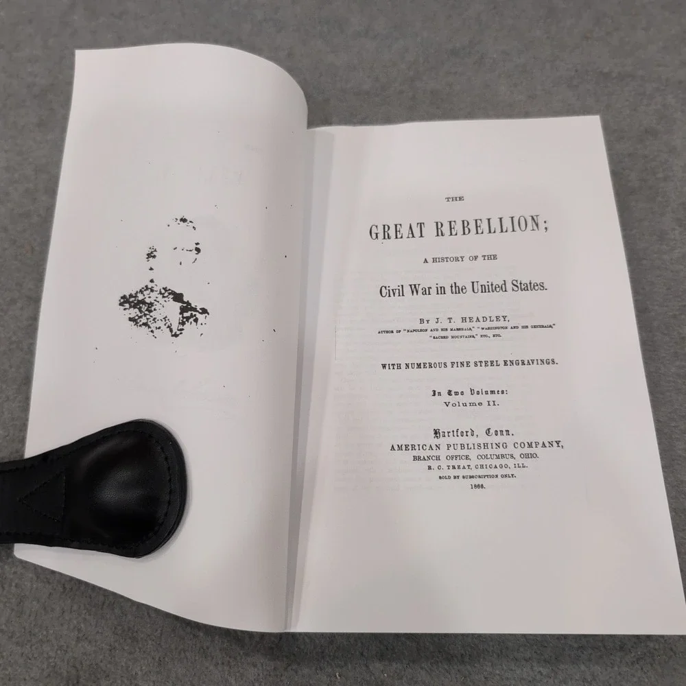 The Great Rebellion Civil War History Vol 1 Joel Tyler‎ Headley Reprint